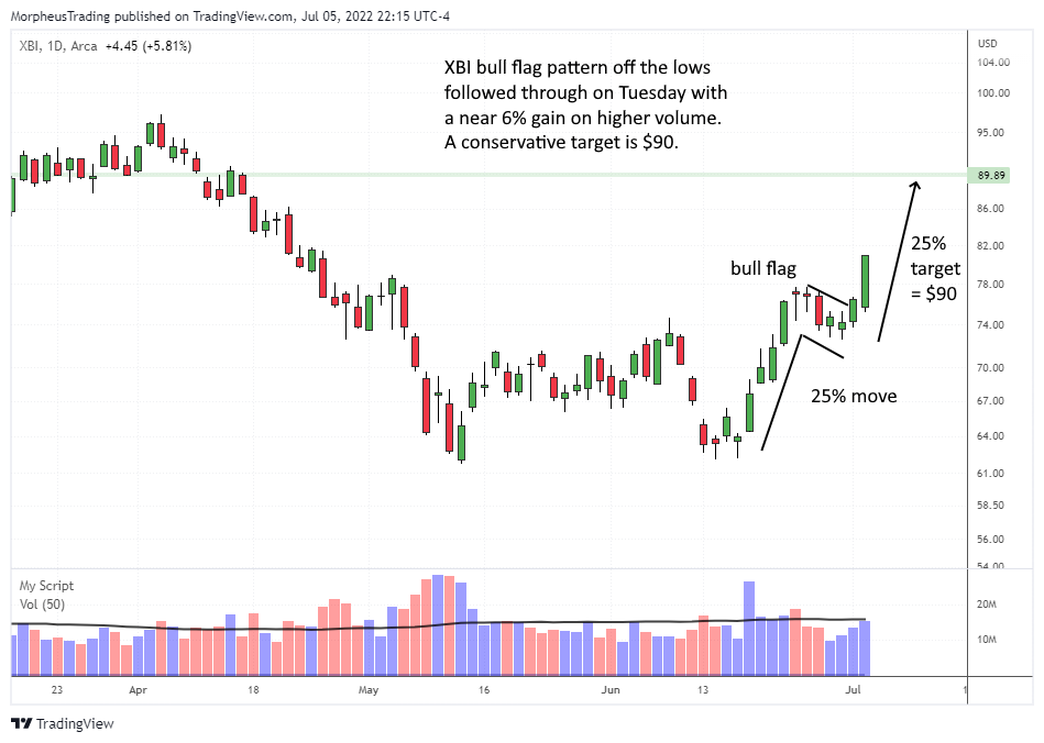 $XBI daily