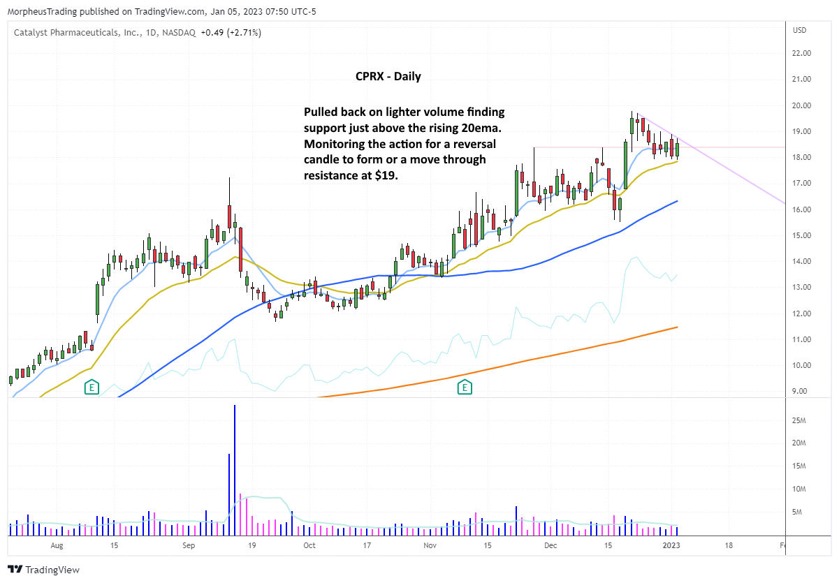 The Wagner Daily - Trading $CPRX: Navigating Breakout and Pullback Modes 1 CPRX DAILY